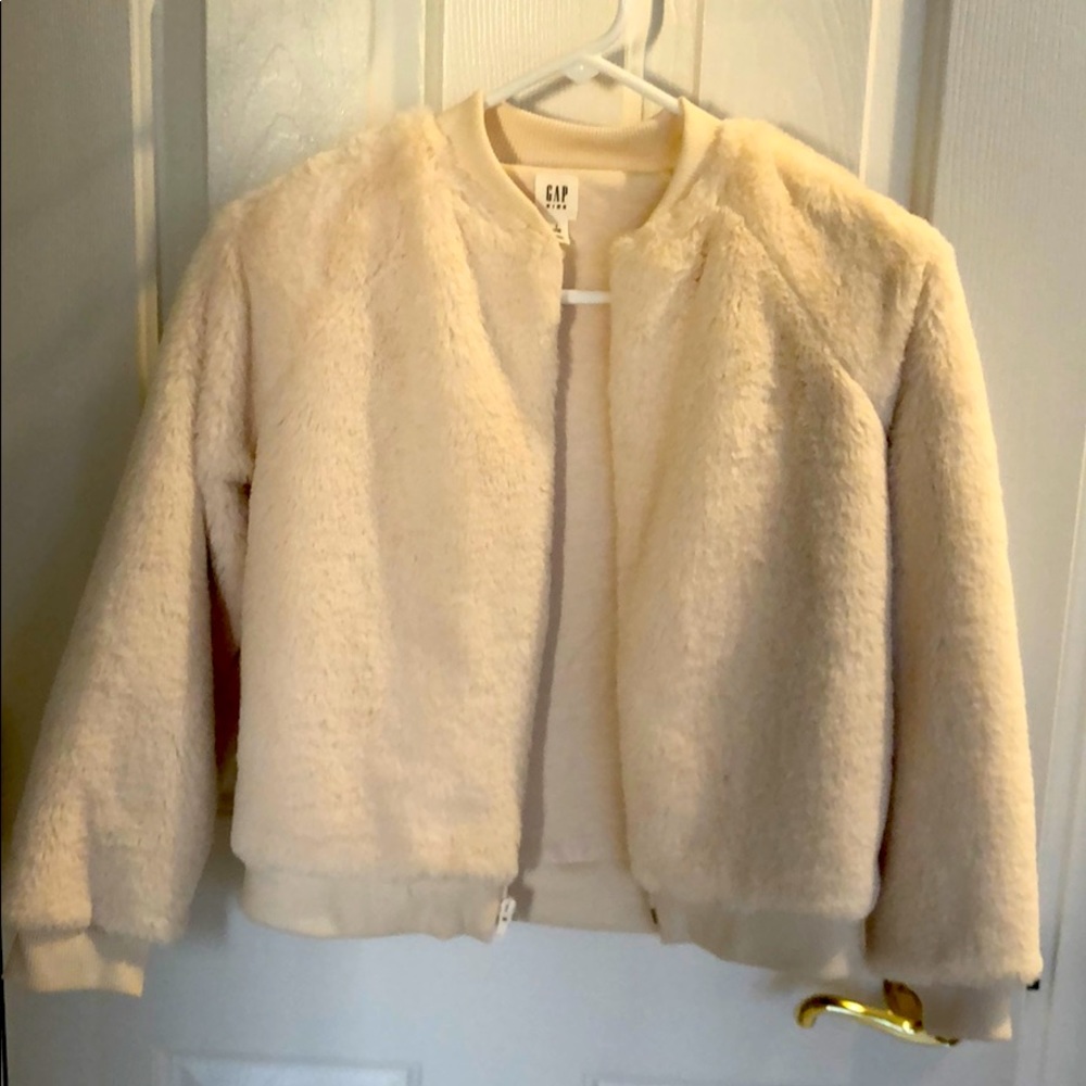 Gap girls size L (10) soft, fuzzy zip up